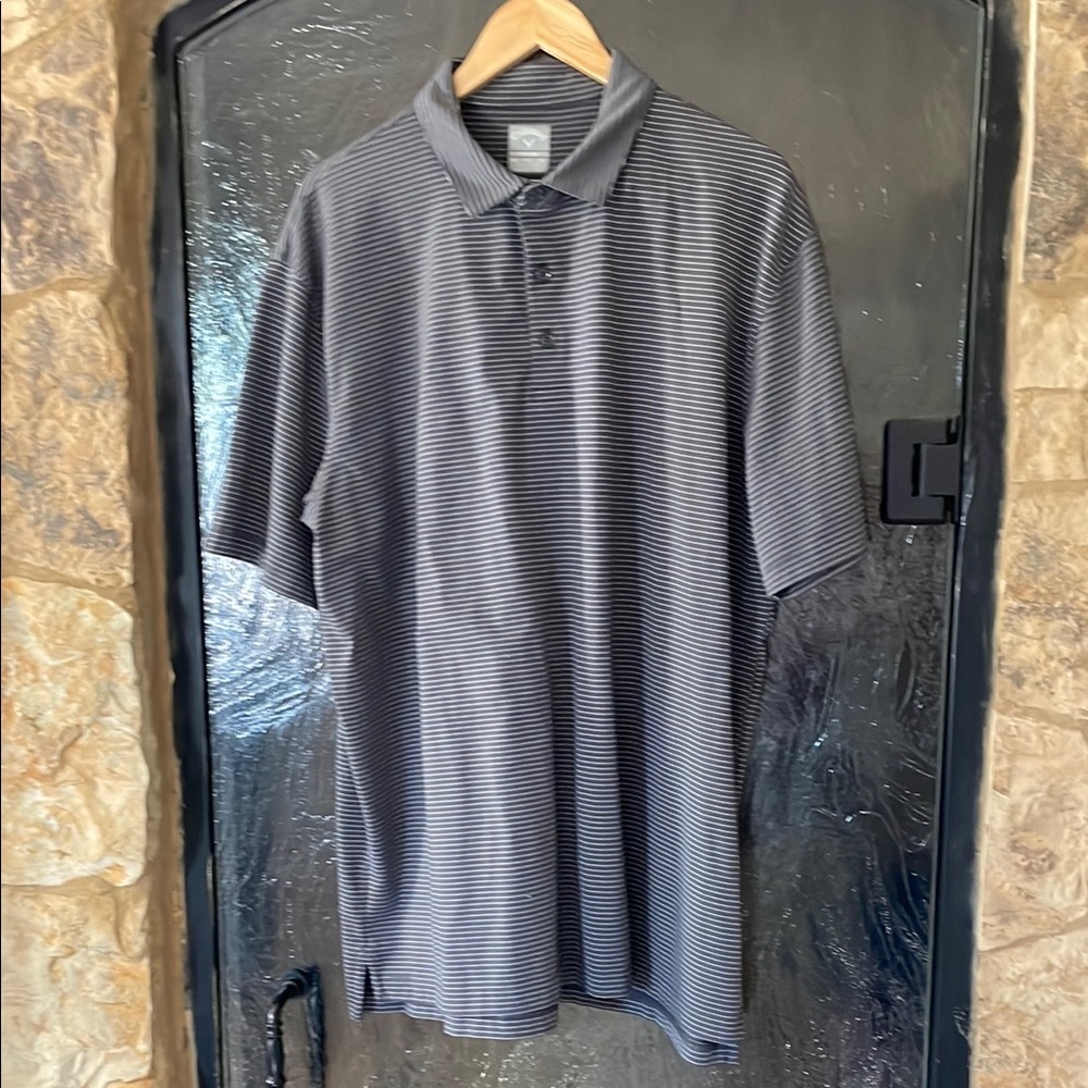 Callaway Black and Gray Polo Shirt Classic Design